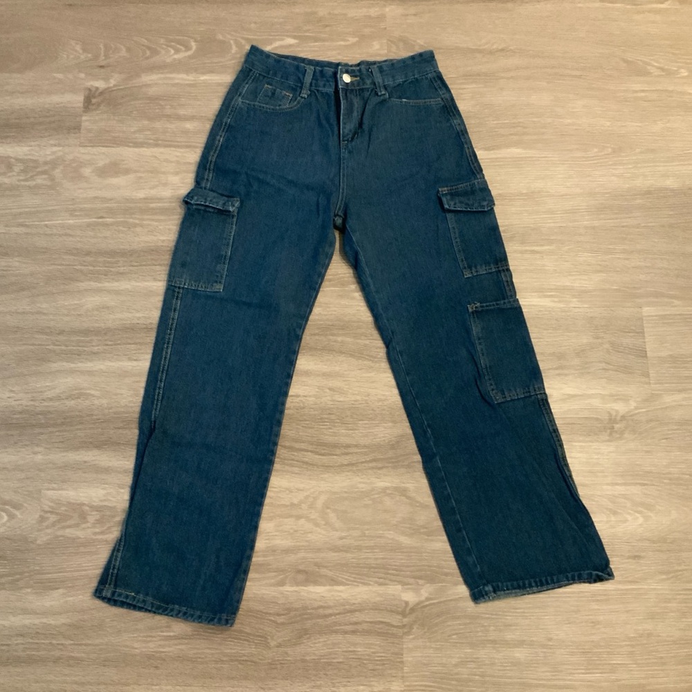 Blue Cargo Jeans